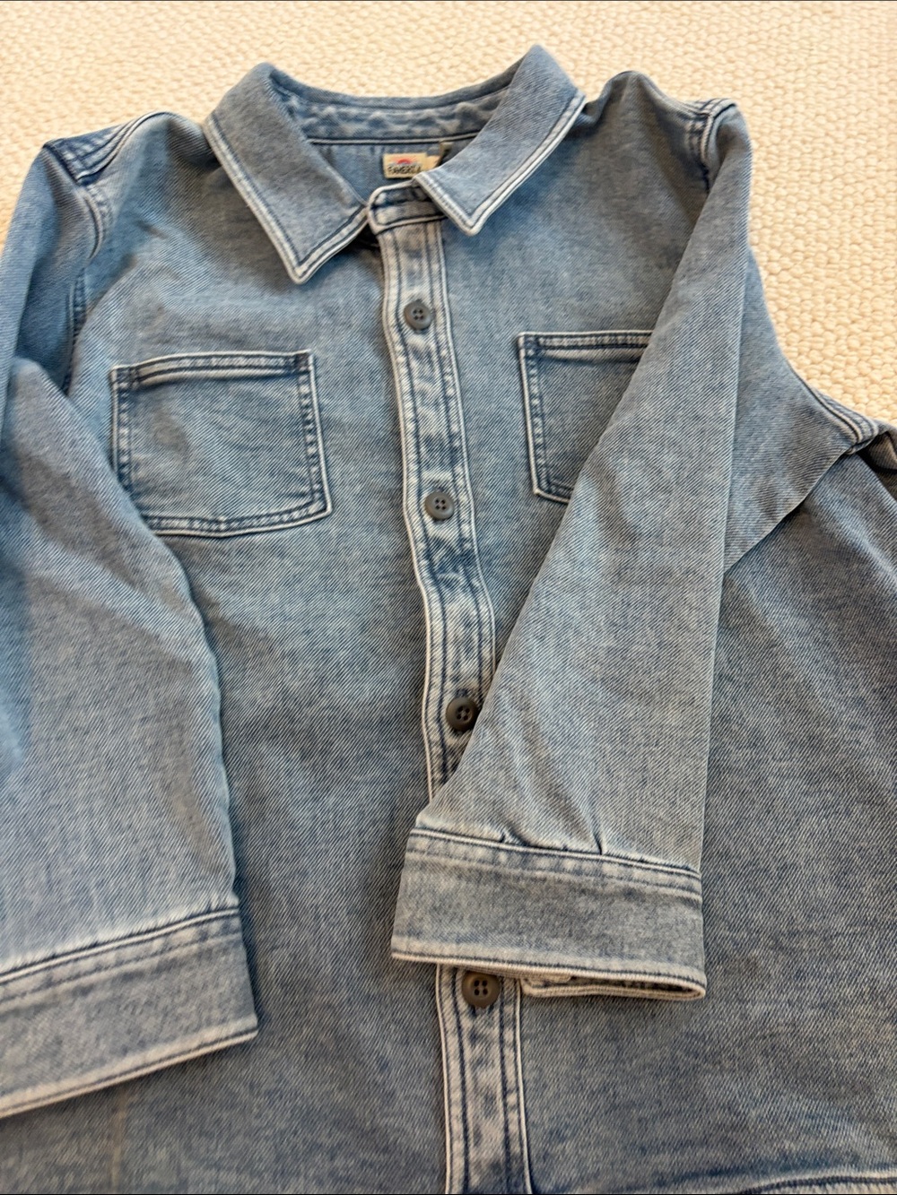 A Kids Blue Jean Jacket from Faherty